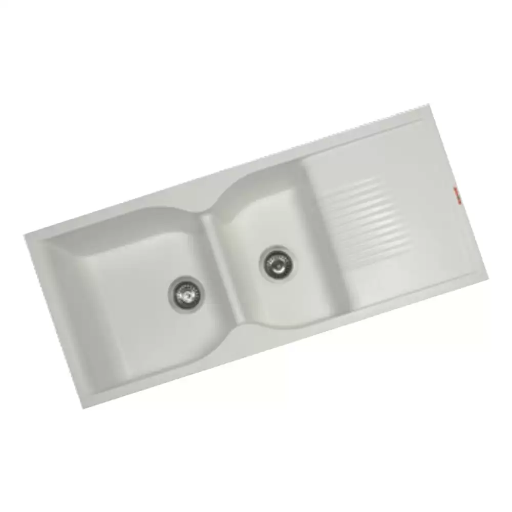 Sincore Ethos Quartz Kitchen Sink Mettalic Grey, (45 x 19.5) Inch