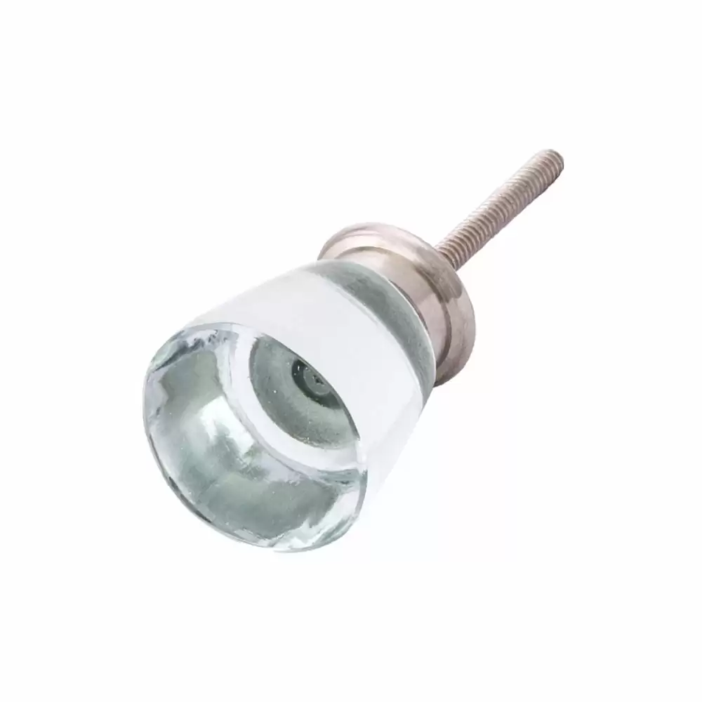 Atom Locks 1.25inch Glass Knob - Roundlong Clear