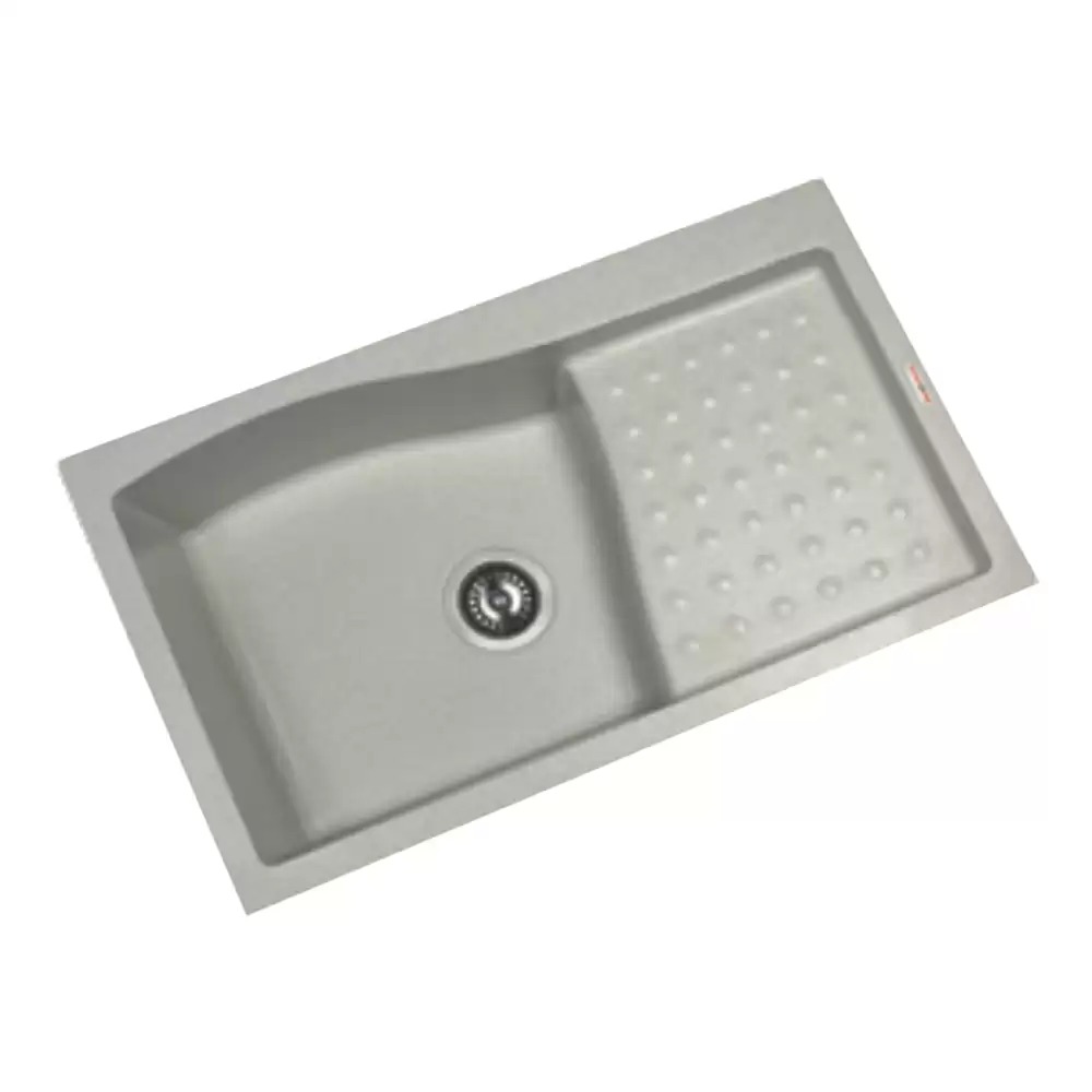 Sincore Matrix Quartz Kitchen Sink Mettalic Grey, (32 x 19 ) Inch