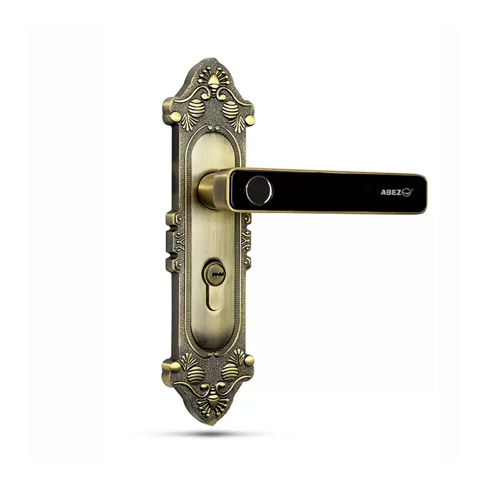 ABEZ CR22 Mortise Smart Door Lock for Home With Fingerprint & Key Access, Ancient Bronze (1 Year Warranty)