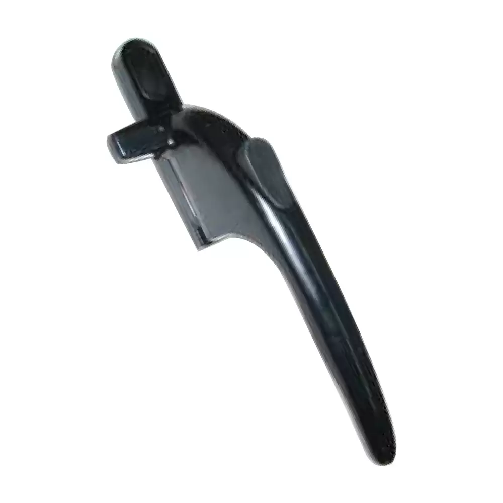 Pego HD 02 Single Point Casement Aluminium Window Handle with Key - Black