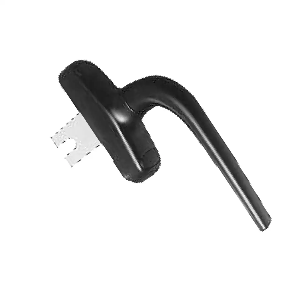 Pego HD 12 Cremone Single Fork Aluminium Window Handle - Black