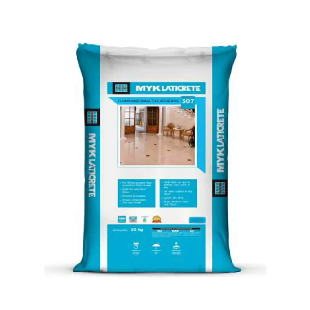 MYK Laticrete 307 Cement Based Thin-Set Tile Adhesive for Floor & Wall - 20 Kg (White)