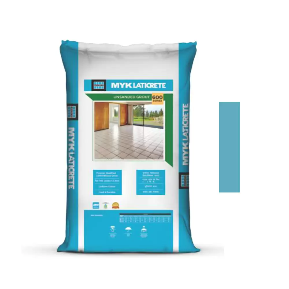 MYK Laticrete 600 Cementitious Tile Grout (Aqua Blue) - 1 Kg