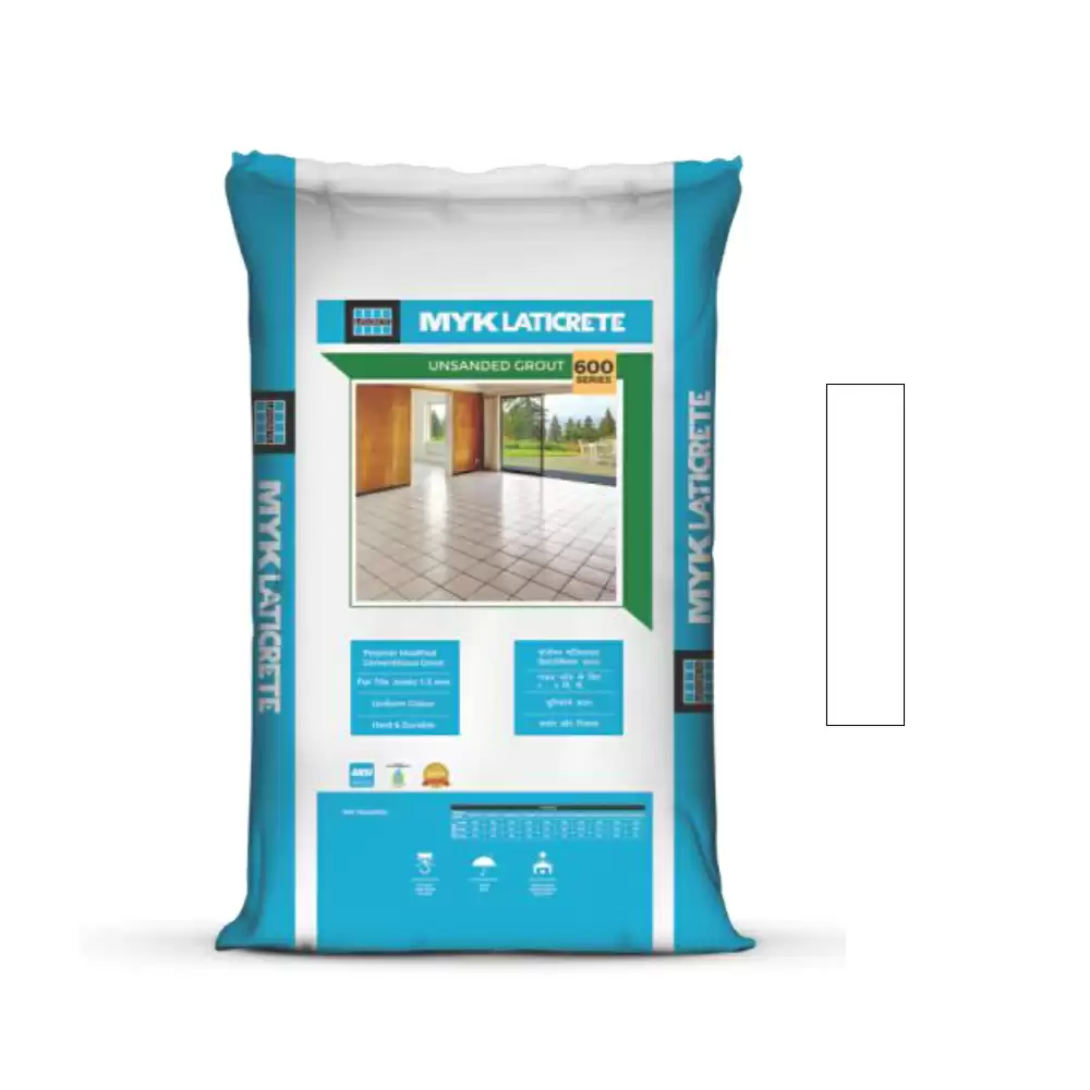 MYK Laticrete 600 Cementitious Tile Grout (Bright White) - 1 Kg