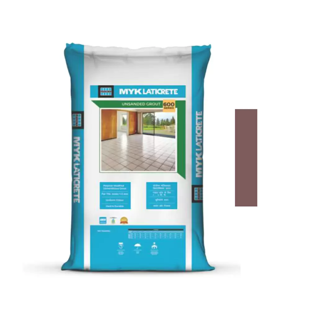 MYK Laticrete 600 Cementitious Tile Grout (Burgundy) - 1 Kg