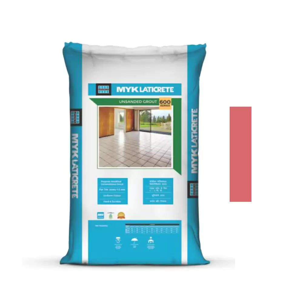 MYK Laticrete 600 Cementitious Tile Grout (Cadmium Red) - 1 Kg