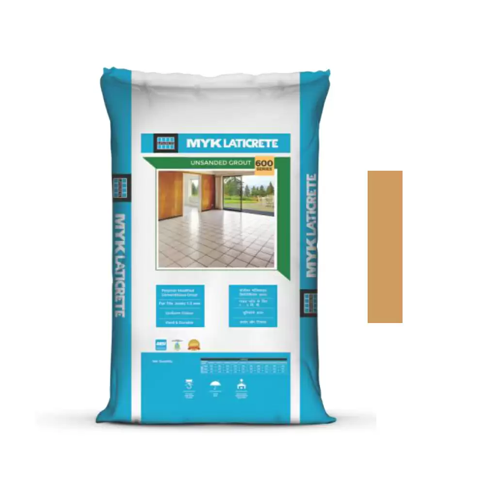 MYK Laticrete 600 Cementitious Tile Grout (Indica Gold) - 1 Kg