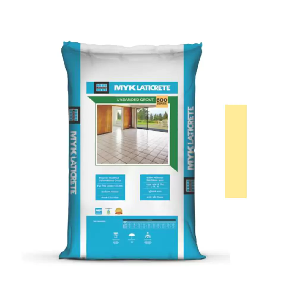 MYK Laticrete 600 Cementitious Tile Grout (Lemon Yellow) - 1 Kg