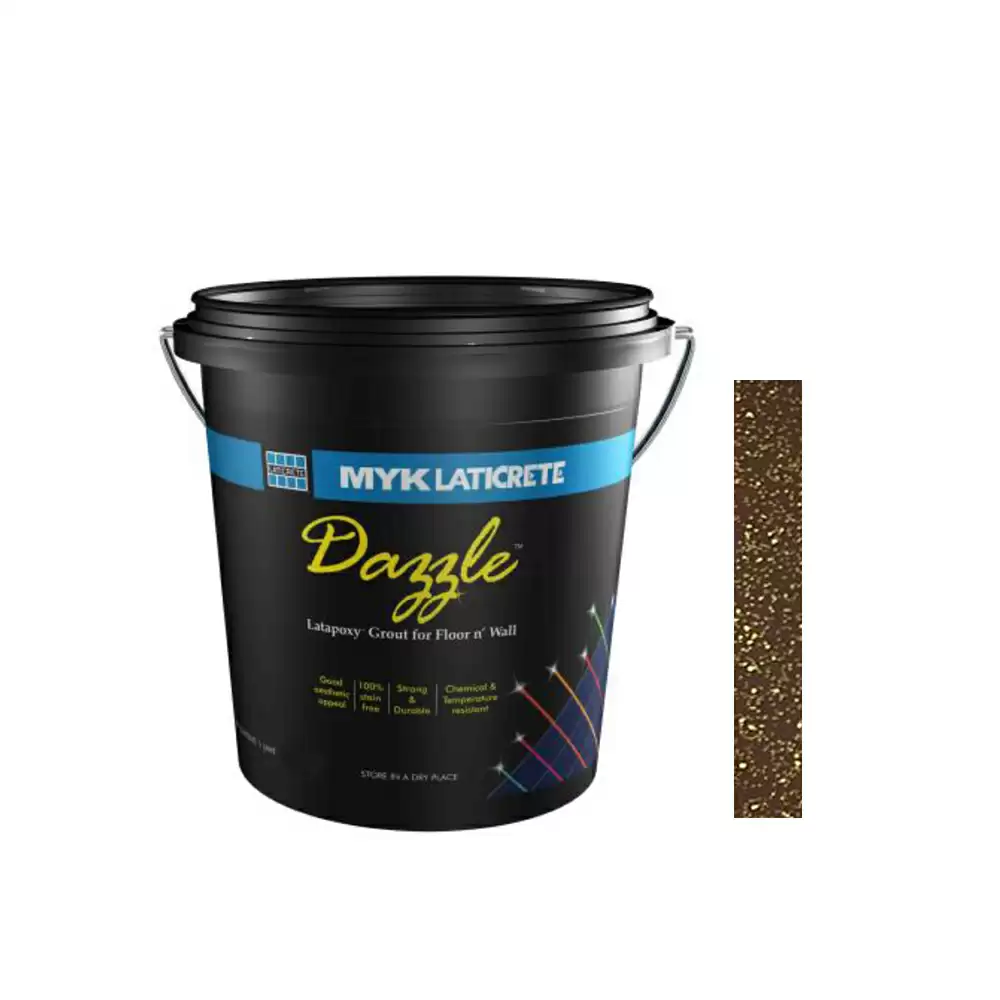 MYK Laticrete Dazzle Speciality Epoxy Tile Grout (Amazon Red Gold) - 1.25 Kg