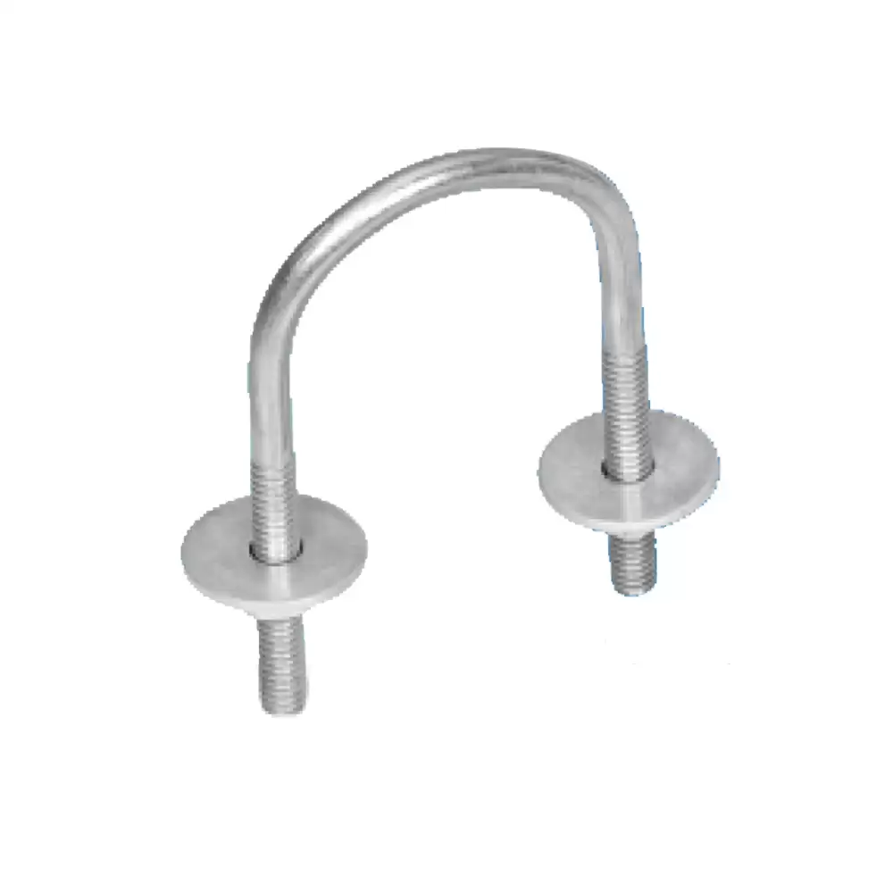 Intellotech Steel 8 mm Thick, U-Bolt Clamp - 100 mm