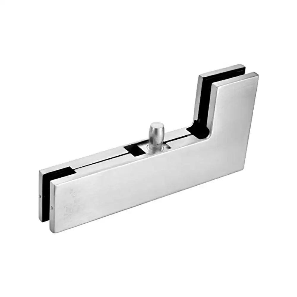 Met Craft Stainless Steel Glass Door Patch Fitting - L-Big Patch(Silver)