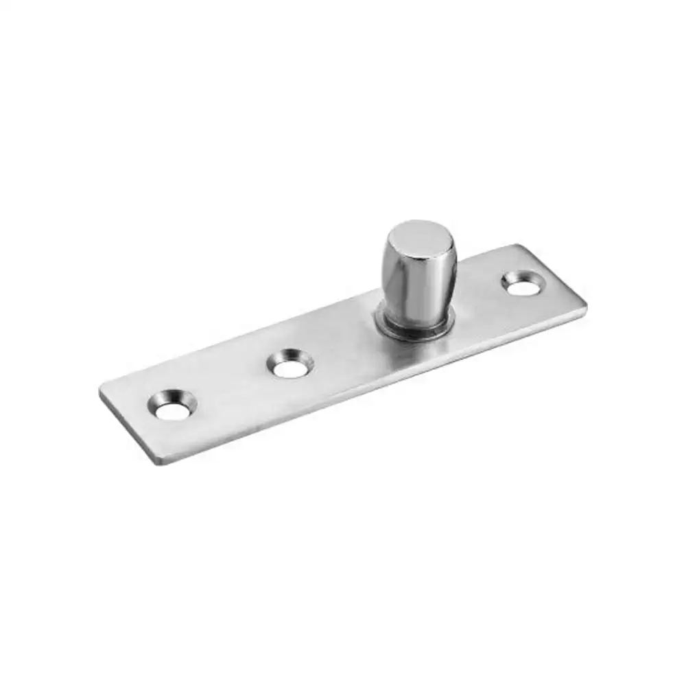 Met Craft Stainless Steel Glass Door Patch Fitting - Over Panel Top Pivot (Silver)