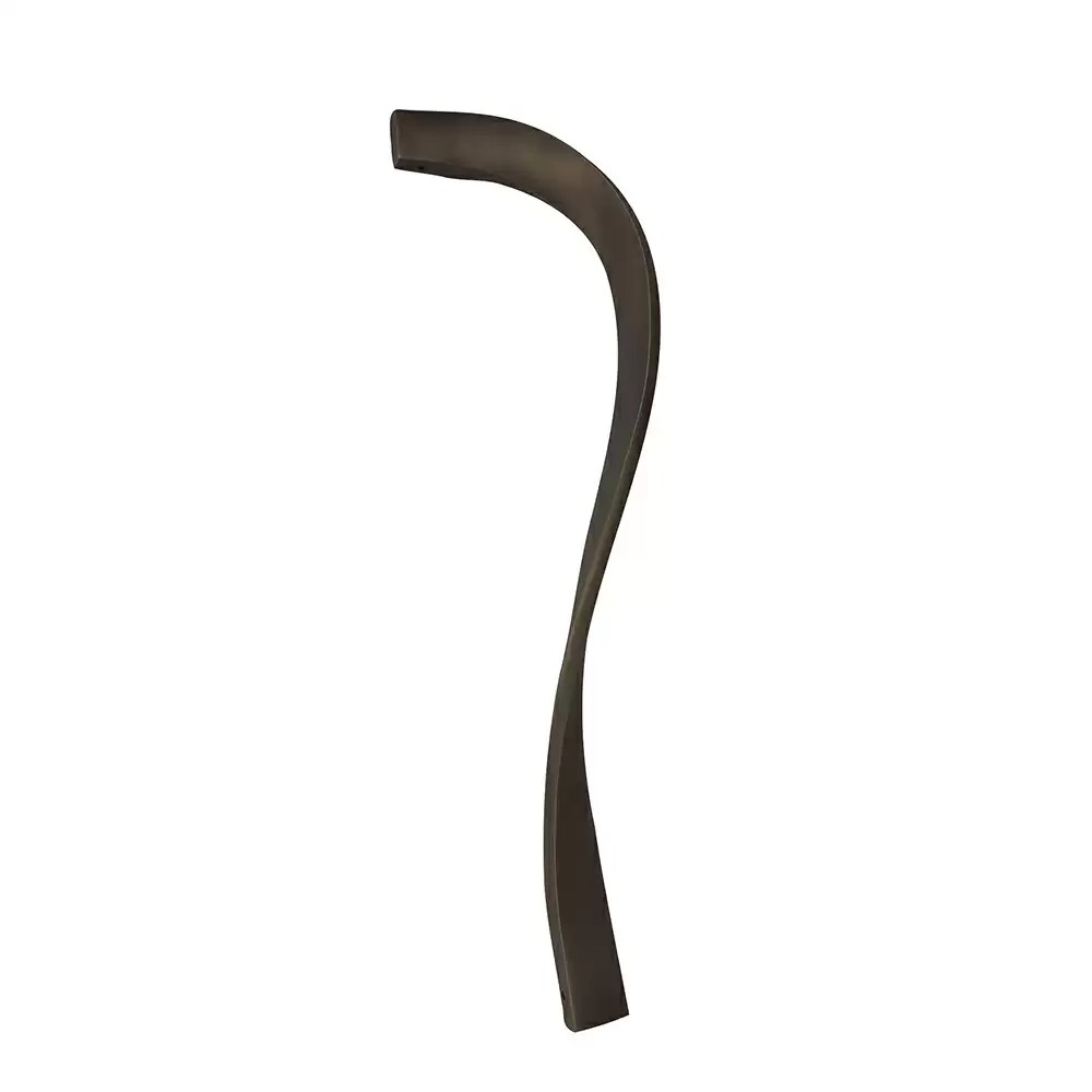 AceLine Curve Solid Brass Pull Handle Length (Center To Center) 457 mm For Right Side Opening Door Finish English Bronze Matt