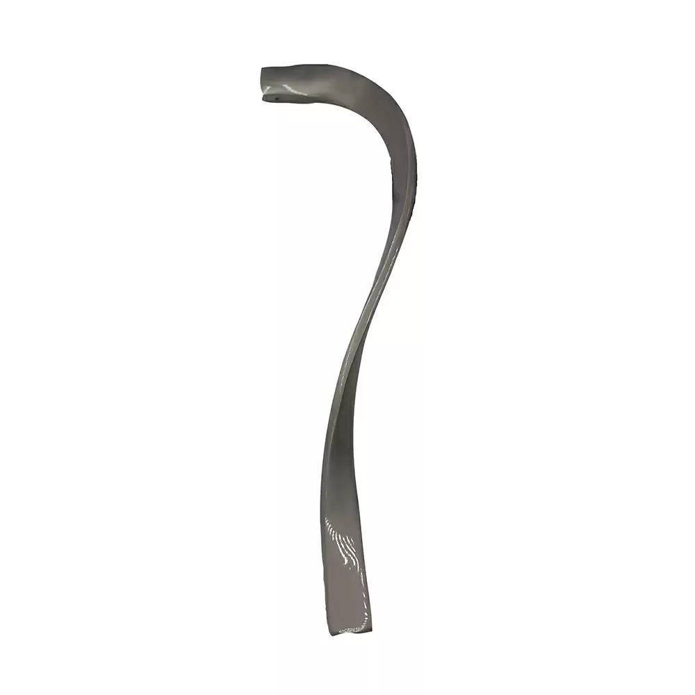 AceLine Curve Solid Brass Pull Handle Length (Center To Center) 610 mm For Right Side Opening Door Finish Dull Nickel Brushed