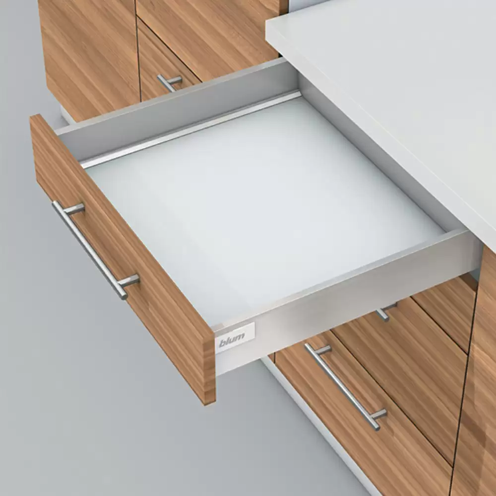 Blum Antaro Tandembox High Fronted Pull-Out D 8 Inch Drawer System 30 Kg Weight Capacity - 500 mm (Grey)