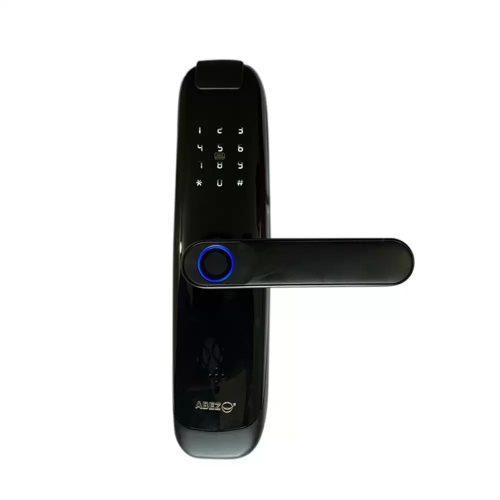 ABEZ AM25i Mortise Smart Door Lock for Home With RFID, Pin, Code, Key, Fingerprint & Tuya Wi-Fi Access, Black (1 Year Warranty)