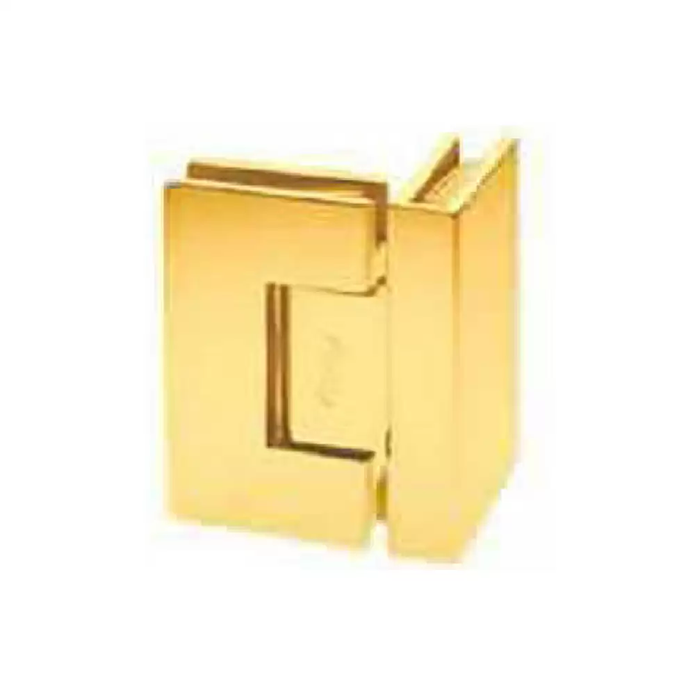 Core 90 Degree Polish Gold Glass to Glass Connector Hinge