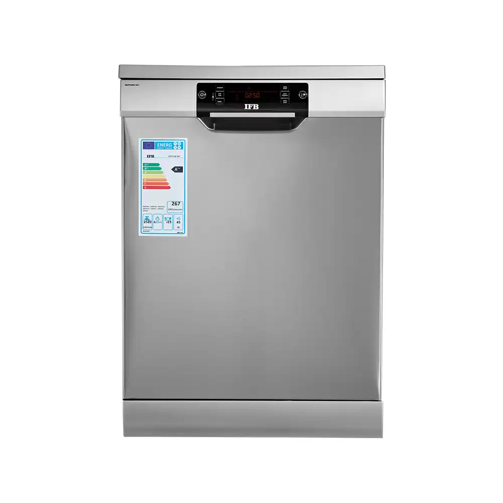 IFB Neptune SX1 Free Standing Dishwasher 15 Place Setting - Stainless Steel