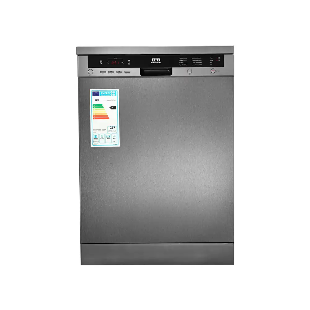 IFB Neptune VX Plus Free Standing Dishwasher 15 Place Setting - Graphite Grey