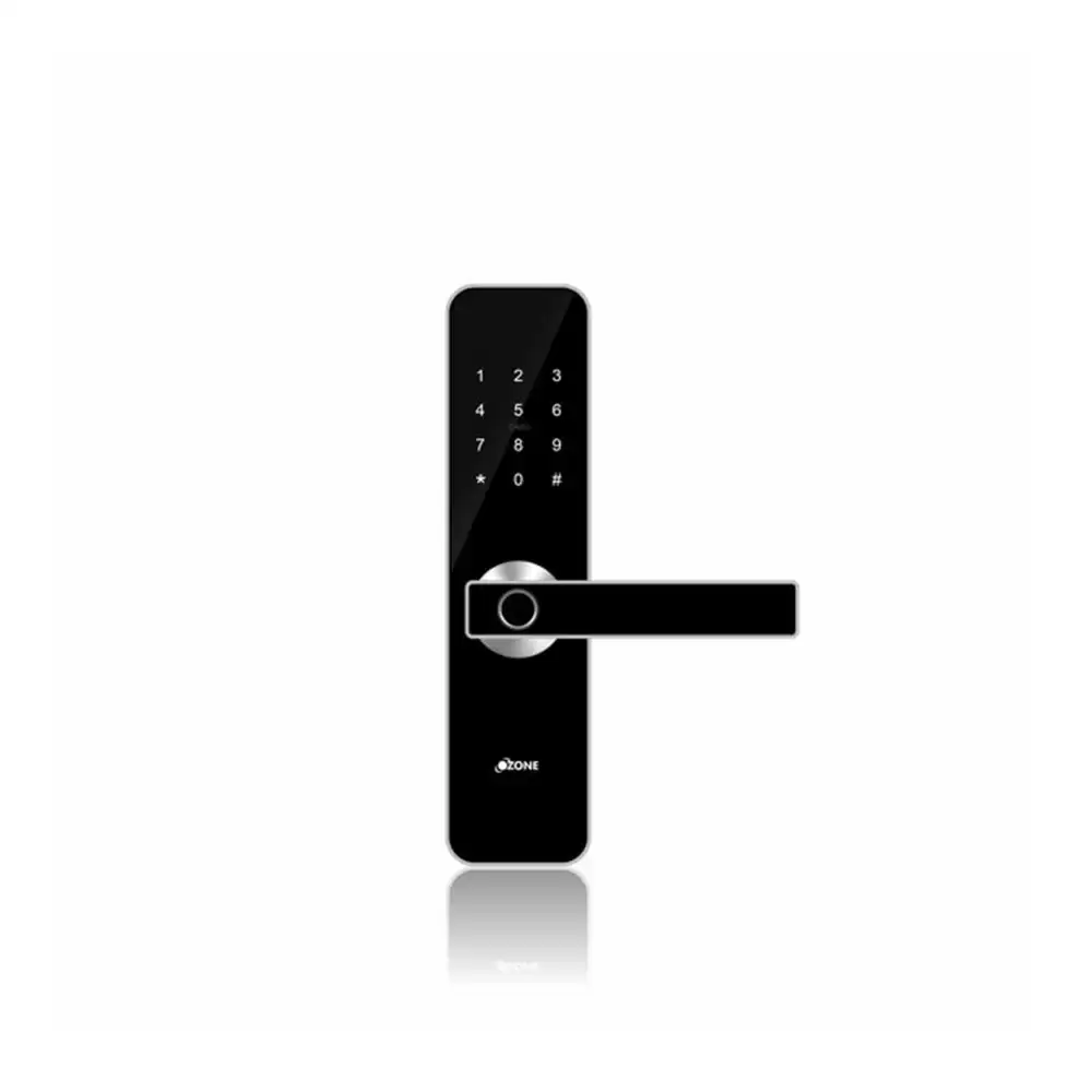 Ozone OZ-FDL-02-Life Std Mortise Smart Door Lock for Home With RFID, Pin Code, Key, App & Fingerprint Access, Black (1 Year Warranty)