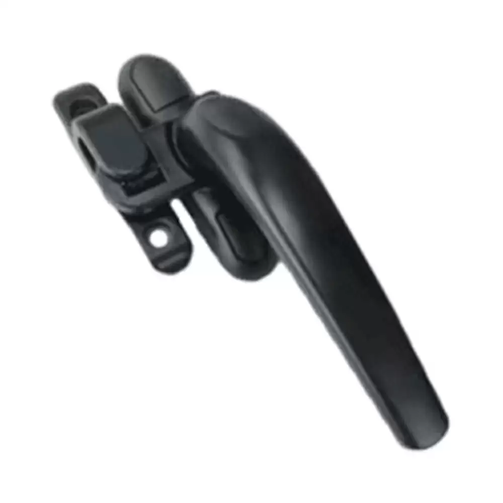 Pego HD 10 Single Point Aluminium Window Handle - Black