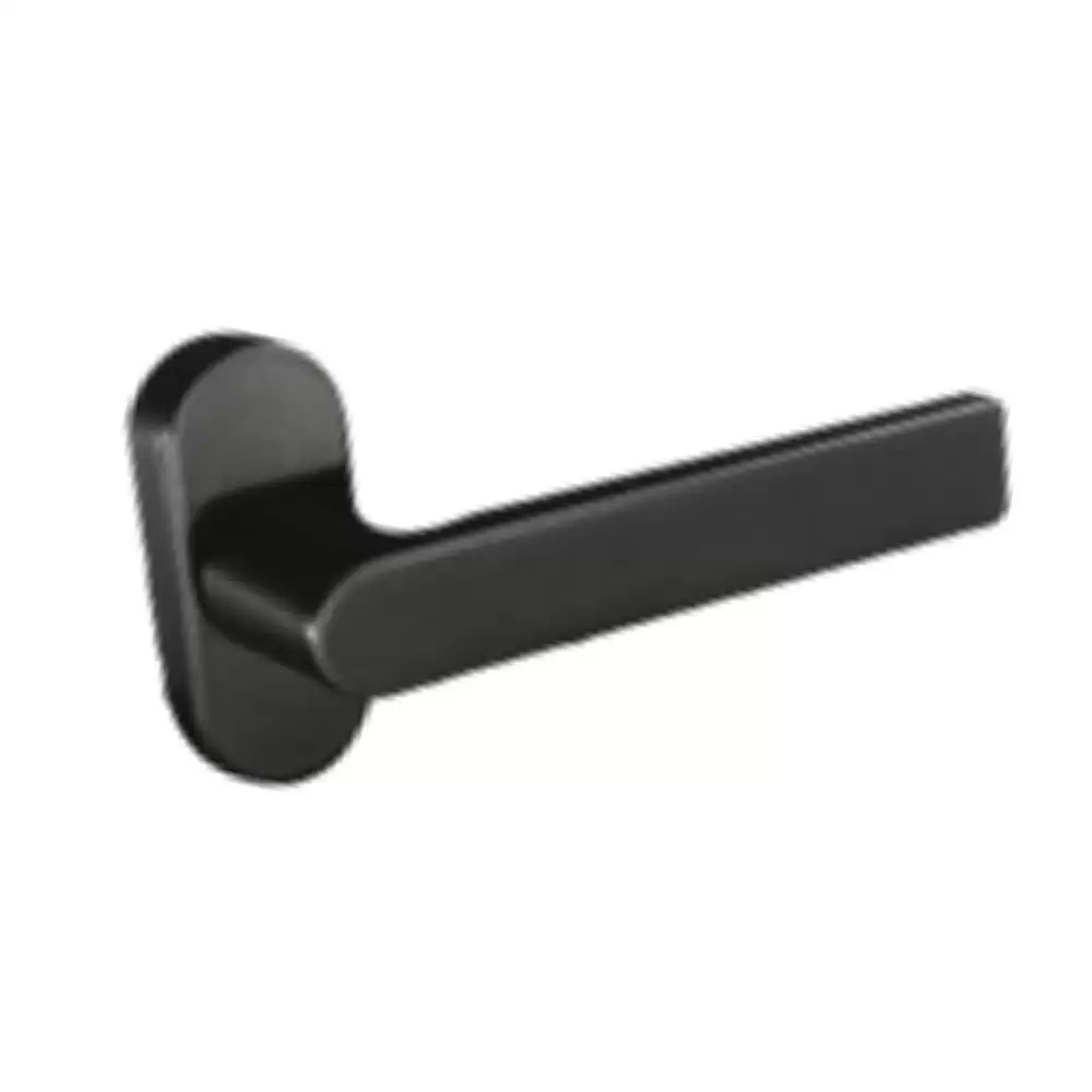 Pego Aluminium Mortise Door Handle, Black