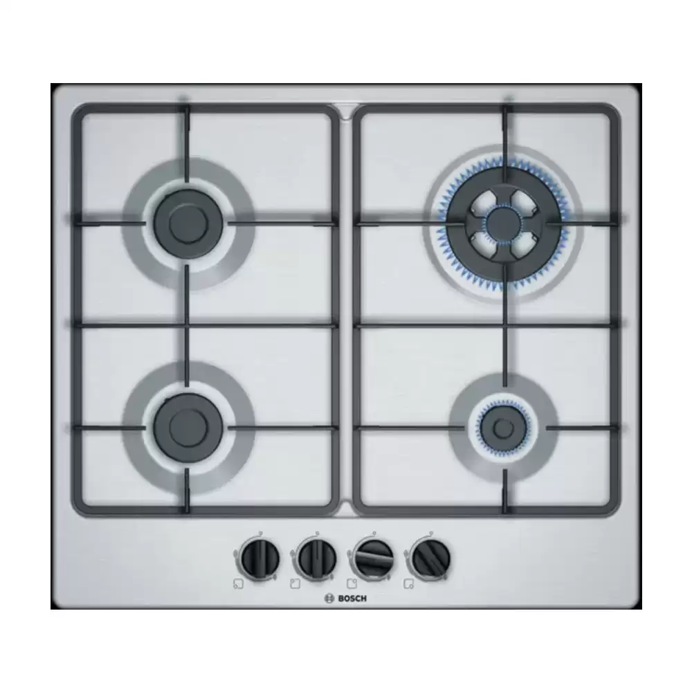 Bosch Series-4 Global Pro 60 cm 4 Burner Manual Ignition Hob - (Stainless Steel Finish)