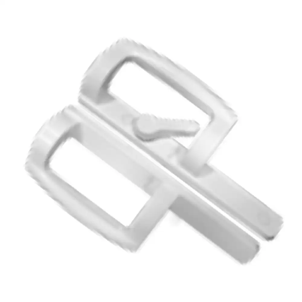 Pego Aluminium Non Lockable D Handle with Dummy Handle Outside, White