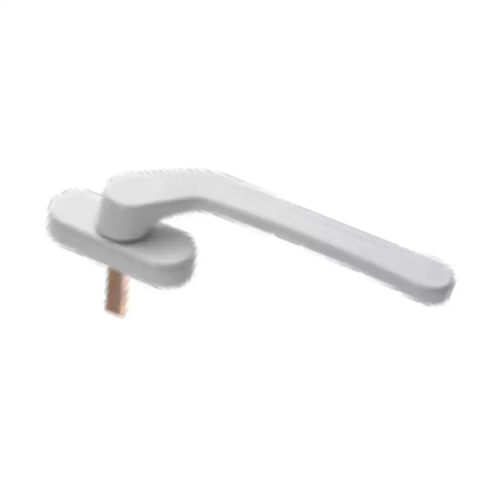 Pego Aluminium Sliding Crank Short Neck Handle - White