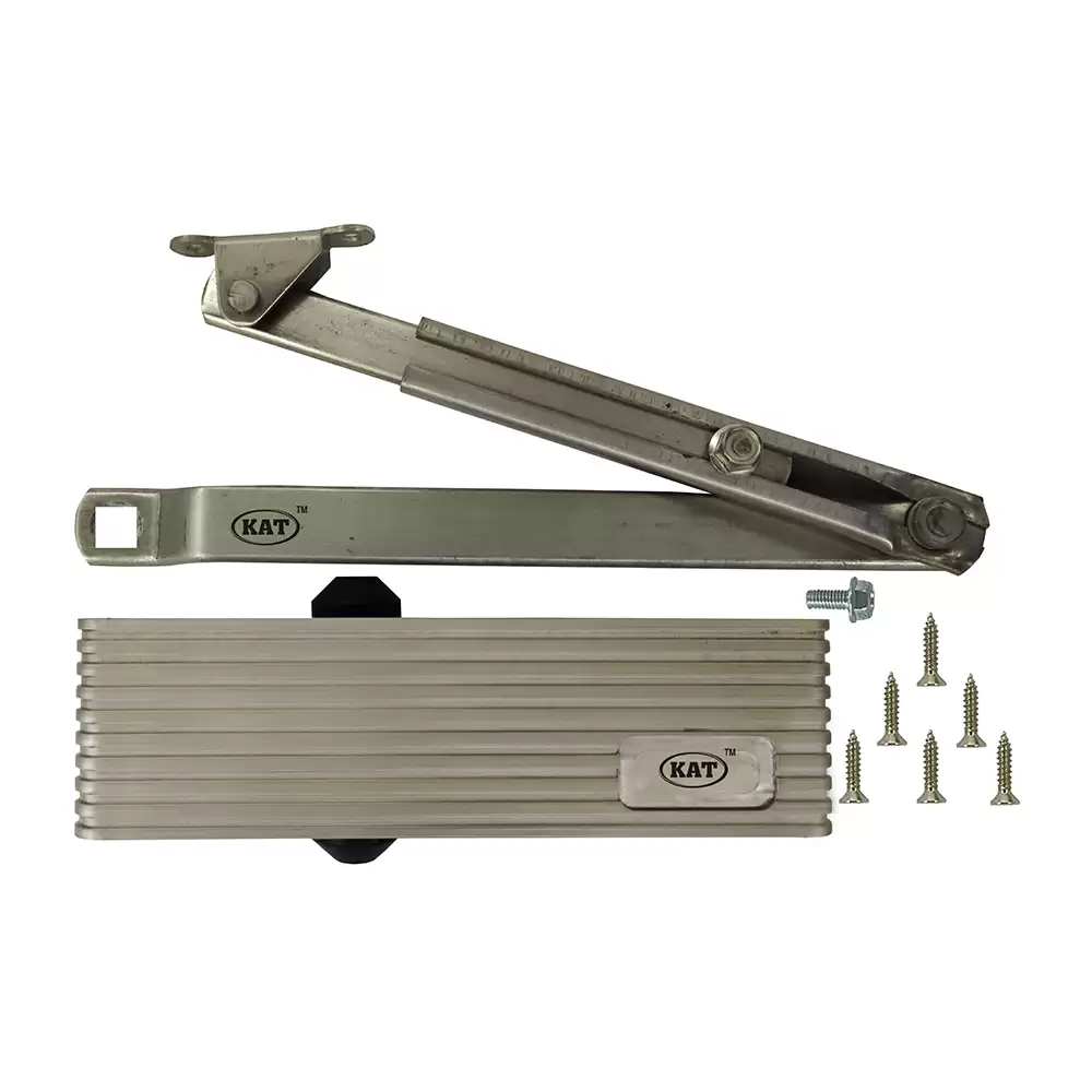 KAT KDC - 700 - Palmet Lineatd Overhead Door Closer For 1250 mm Door Width - 100 Kg (S. S. Brush Finish)