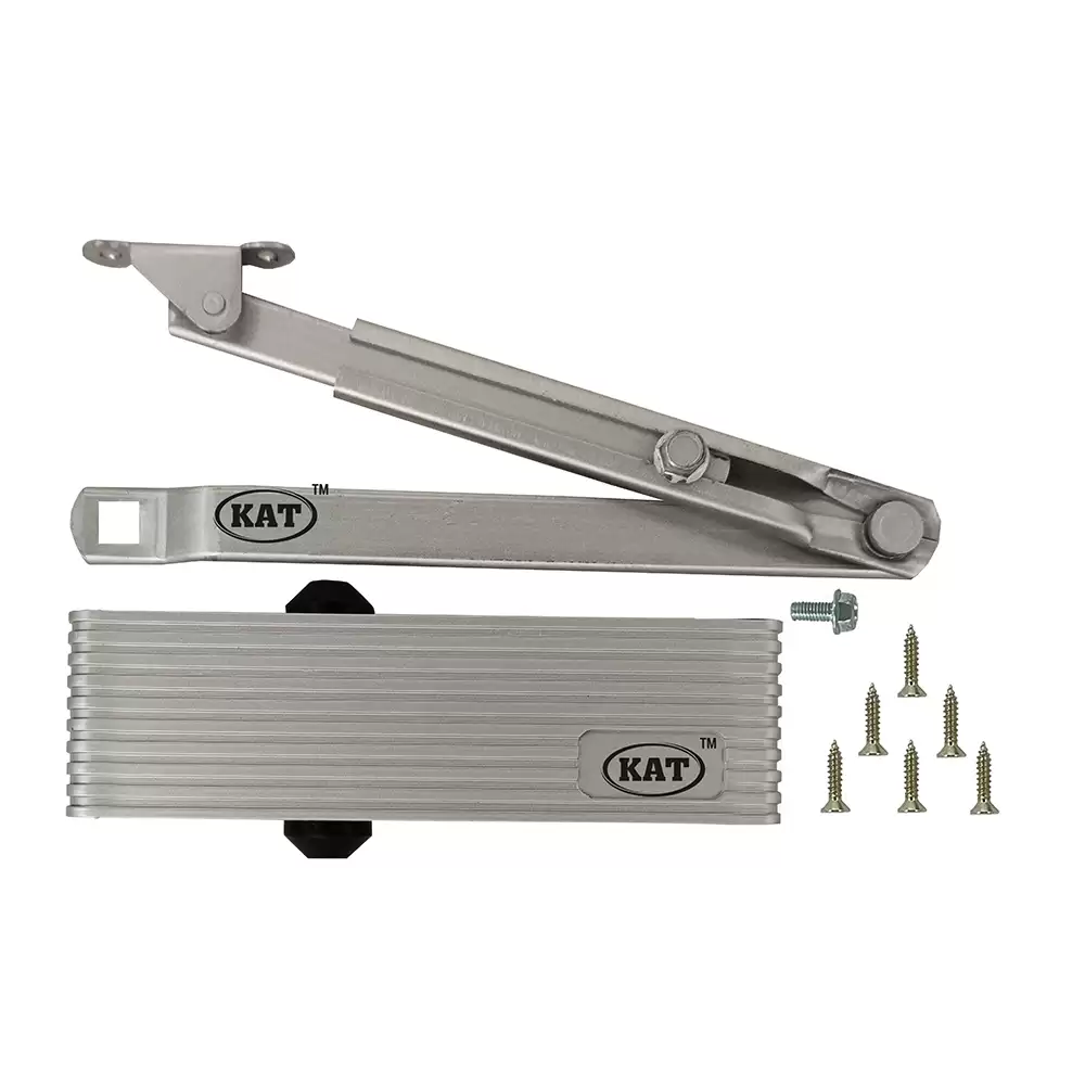 KAT KDC - 700 - Palmet Lineatd Overhead Door Closer For 1250 mm Door Width - 100 Kg (Silver Finish)