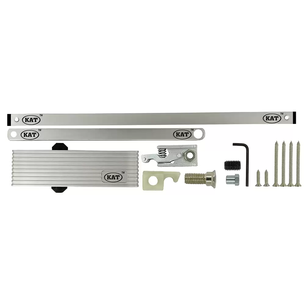 KAT KDC - 700 - 90 - Palmet Lineatedhold Open Concealed Door Closer For 1250 mm Door Width - 100 Kg (Silver Finish)