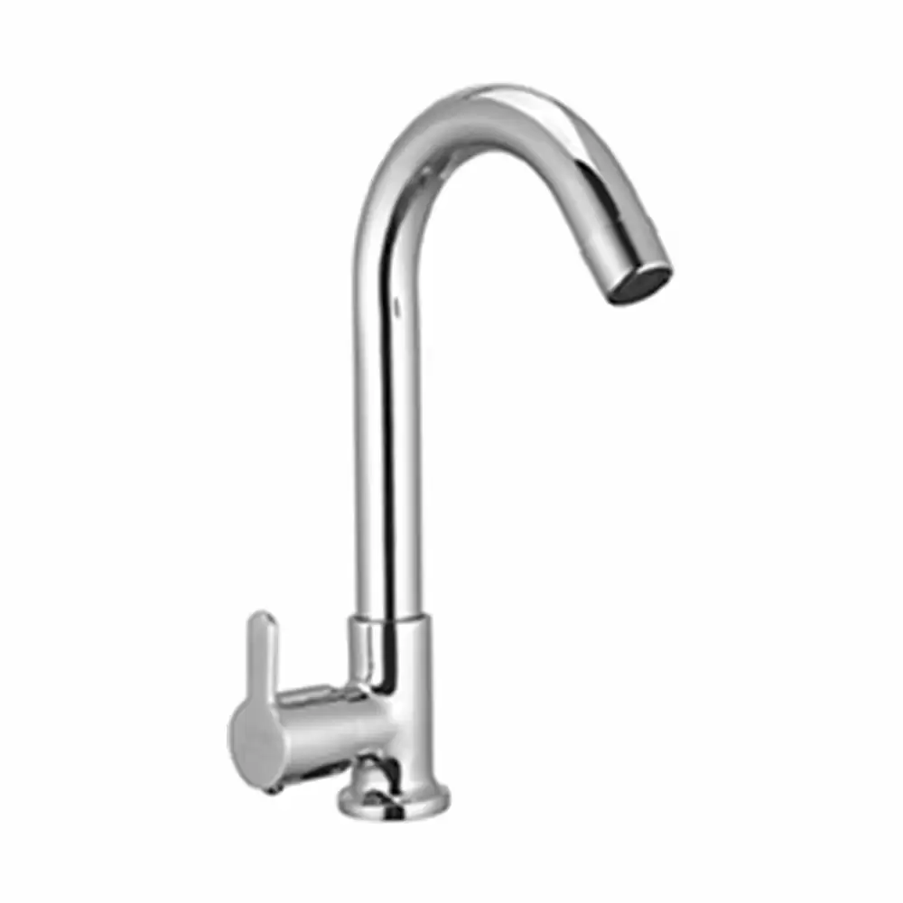 Natraj Bliss BL9804 J Bend Swan Neck Kitchen Sink Tap - Chrome Finish