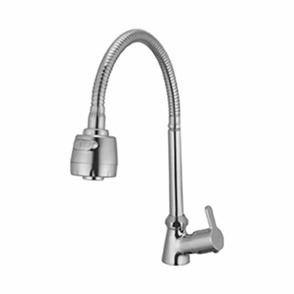 Natraj Bliss BL9804_A Swan Neck Hose Type Kitchen Sink Tap - Chrome Finish