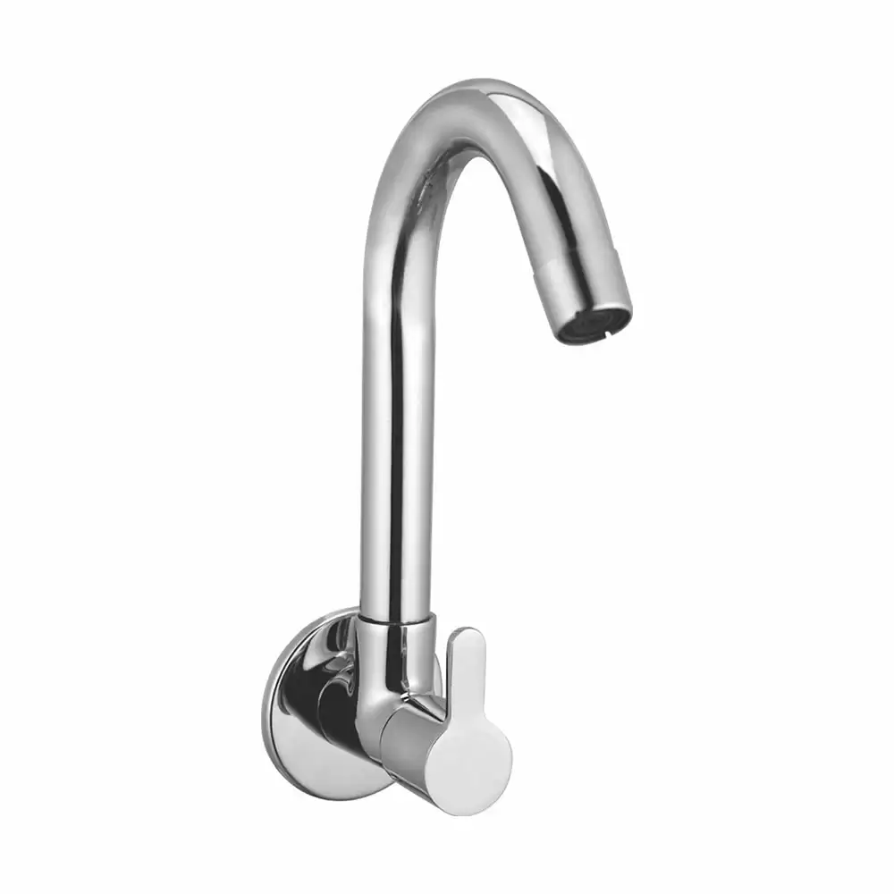 Natraj Bliss BL9820 J Bend Brass Kitchen Sink Tap - Chrome Finish