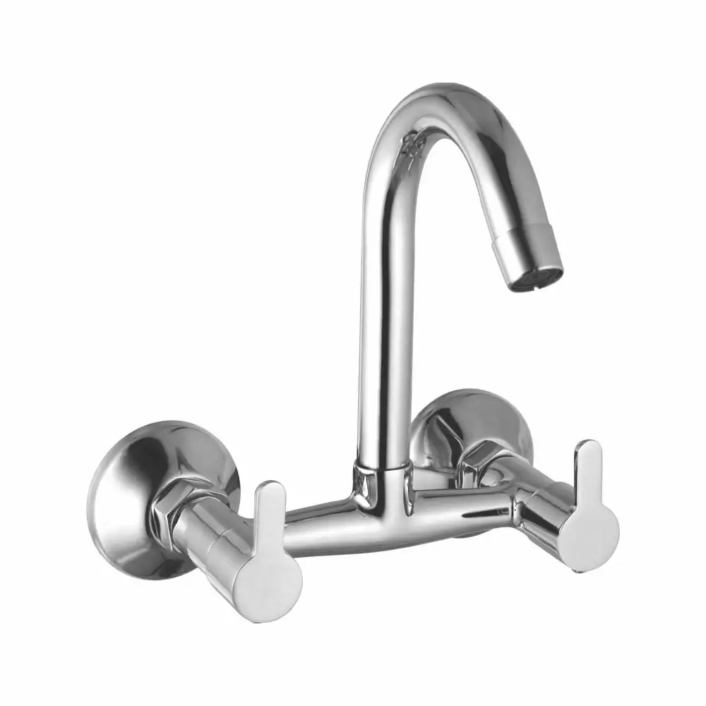 Natraj Bliss BL9824 Brass Kitchen Sink Taps/Mixer - Chrome Finish