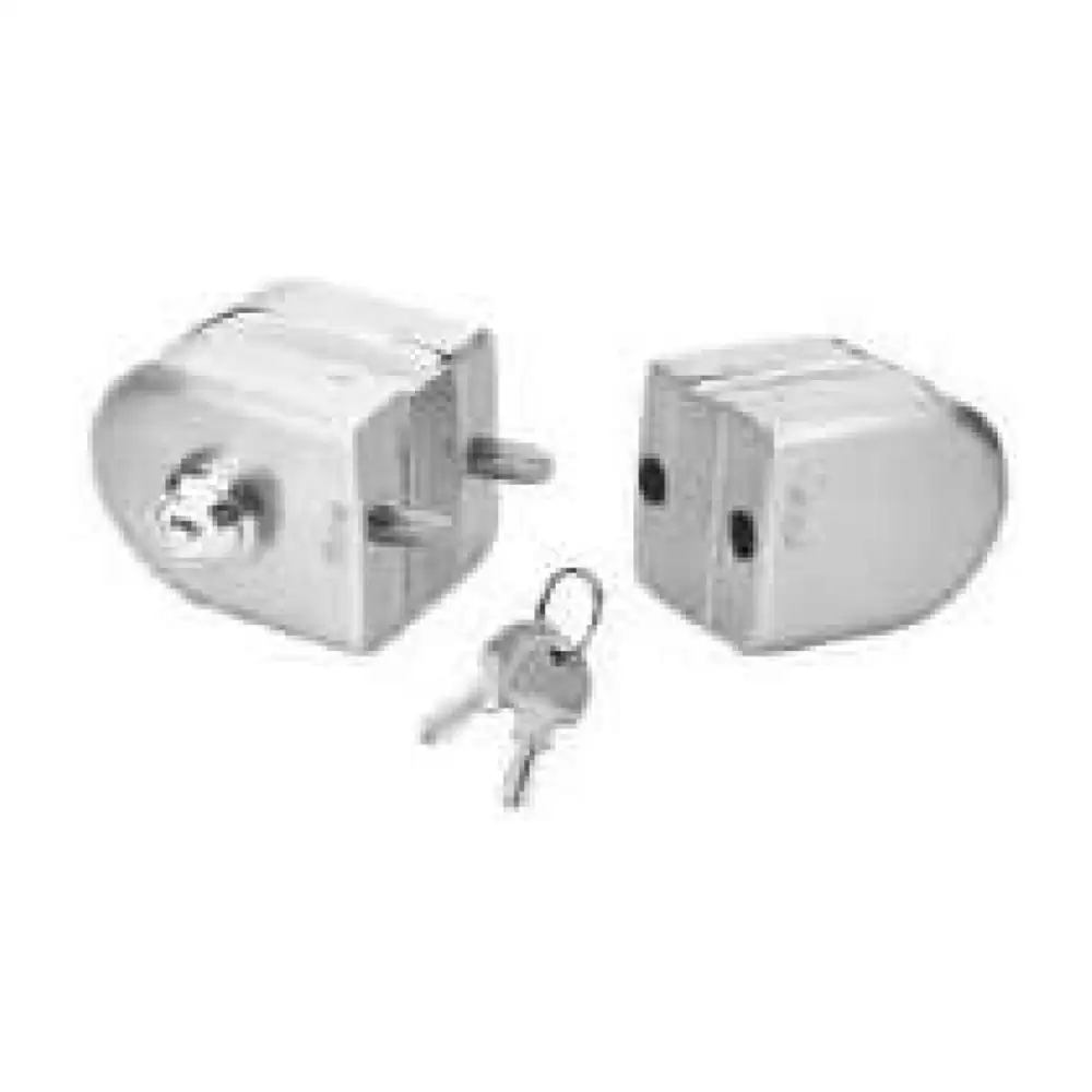 Core Pin Type Stainless Steel Glass to Glass Door Lock (Key Knob) Without Cutout - CWCL-9