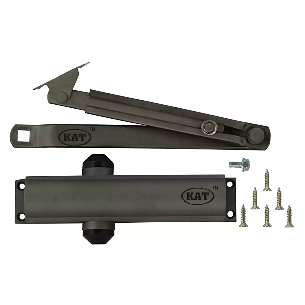 KAT KDC - ECO Scissor Arm Overhead Door Closer For 950 mm Door Width - 60 Kg (Carbon Black Finish)