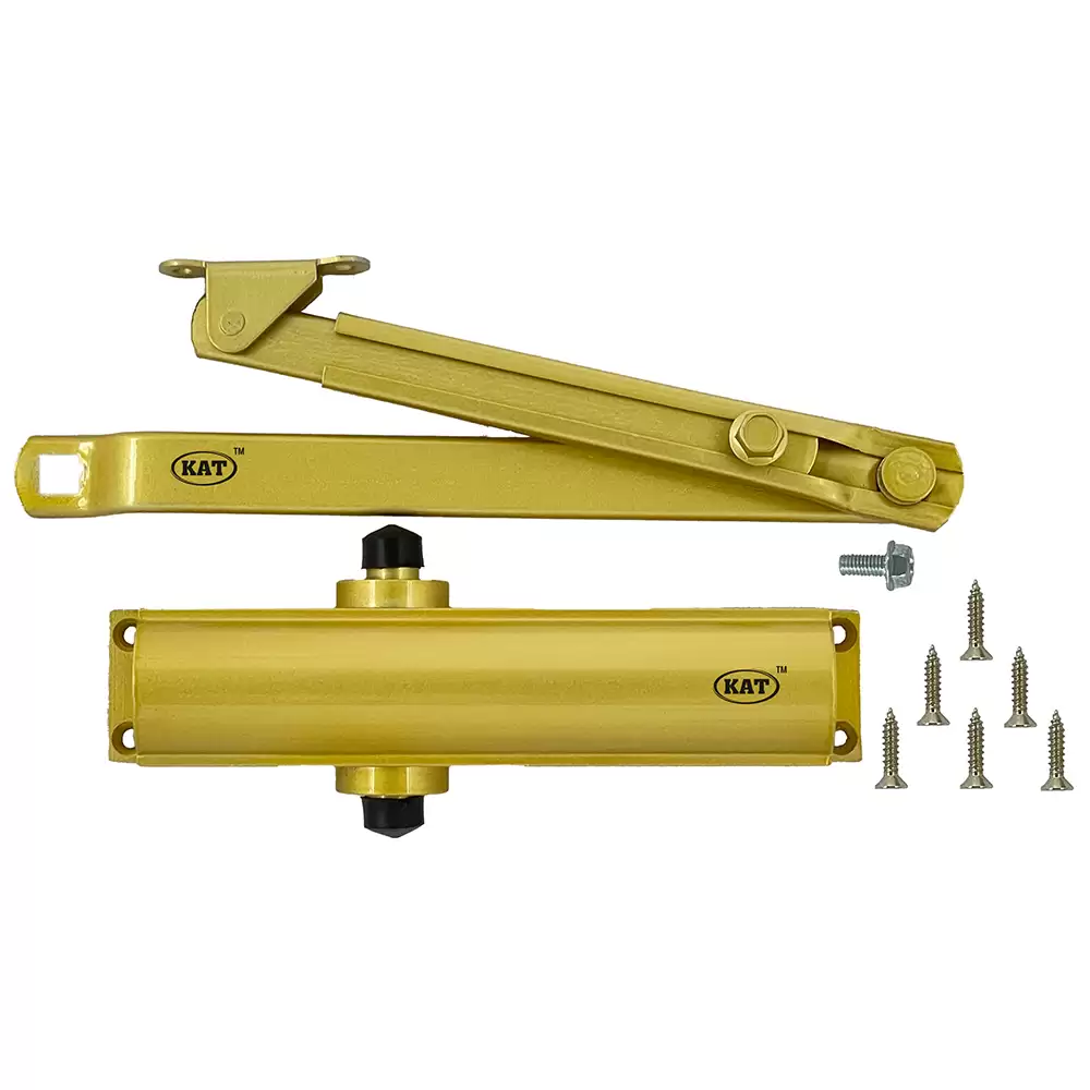 KAT KDC - ECO Scissor Arm Overhead Door Closer For 950 mm Door Width - 60 Kg (Gold Finish)