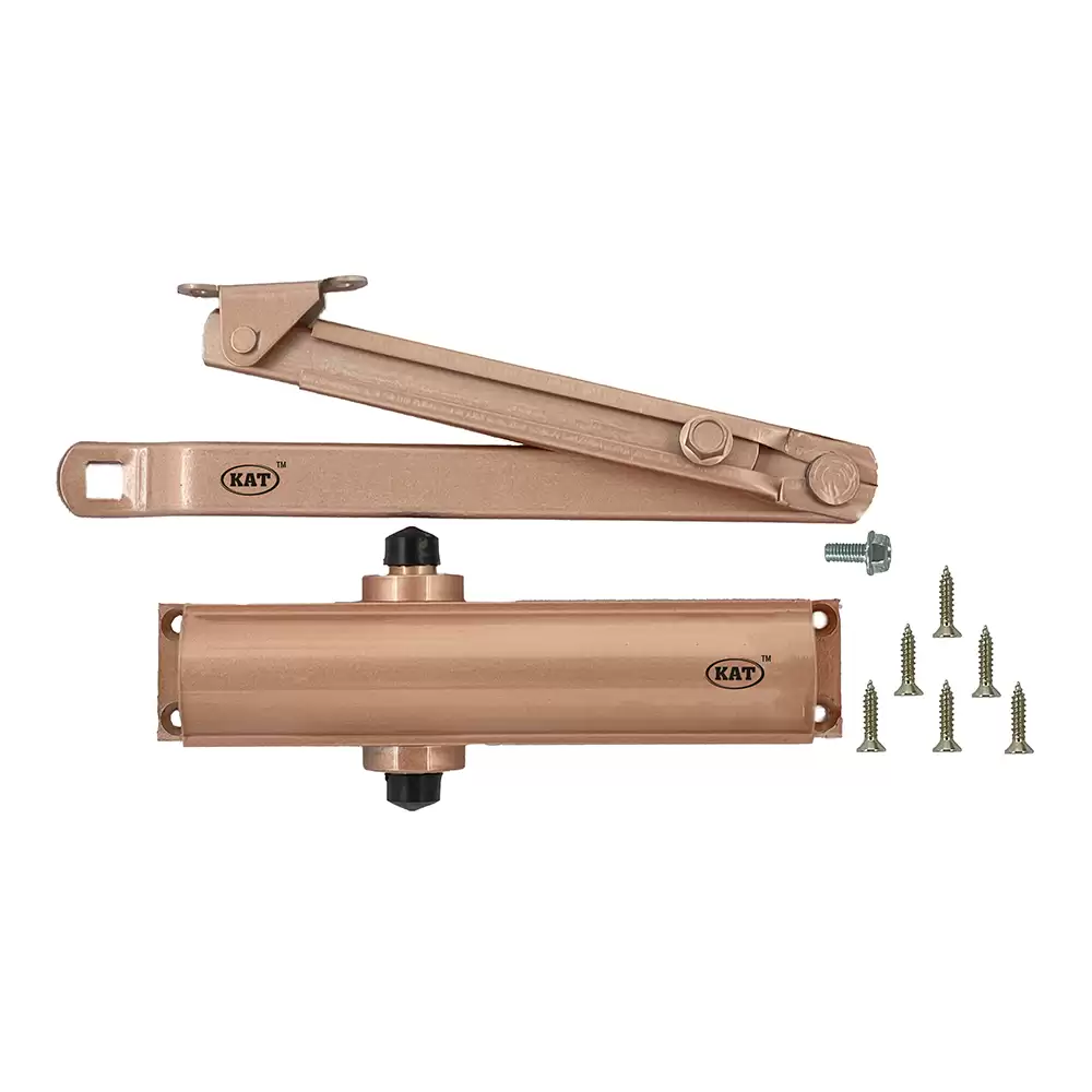 KAT KDC - ECO Scissor Arm Overhead Door Closer For 950 mm Door Width - 60 Kg (Rose Gold Finish)