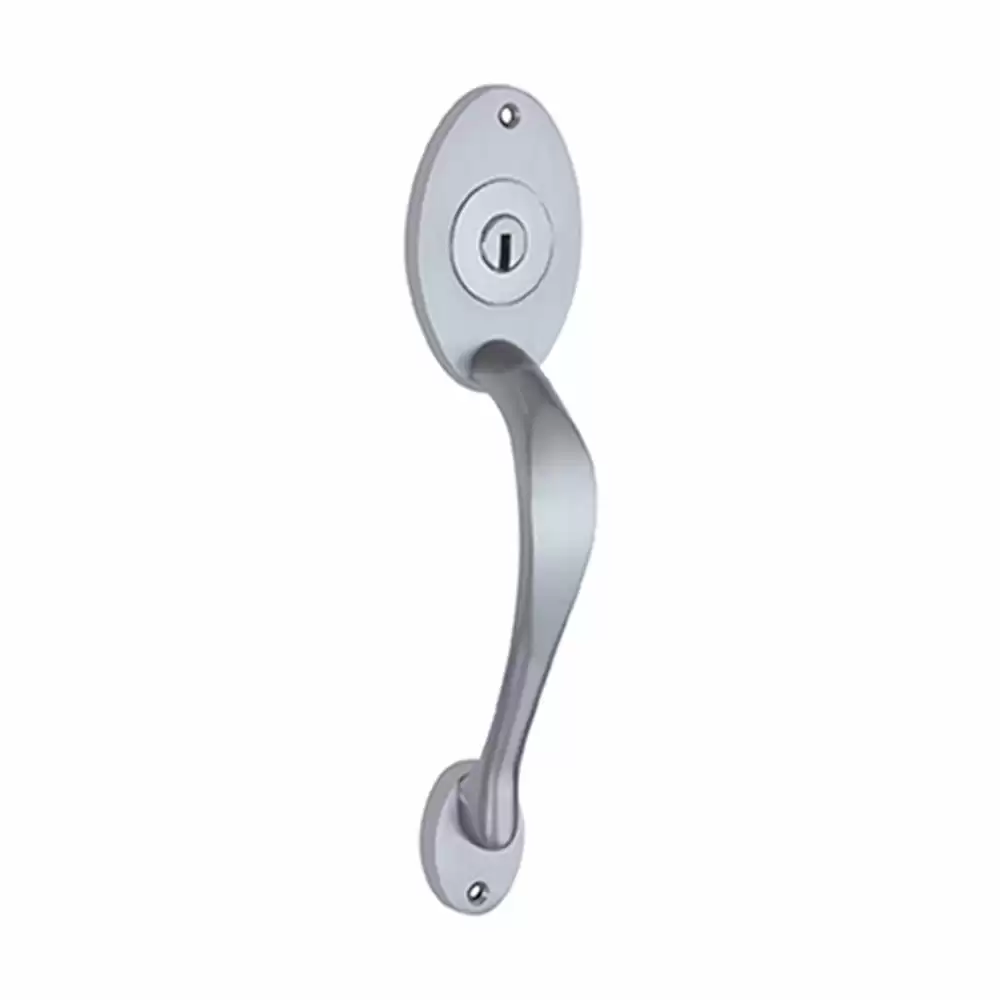 Guide Locks Arbor GL 3012 Pull Door Handle - 175mm Plate Size (Brush Steel)