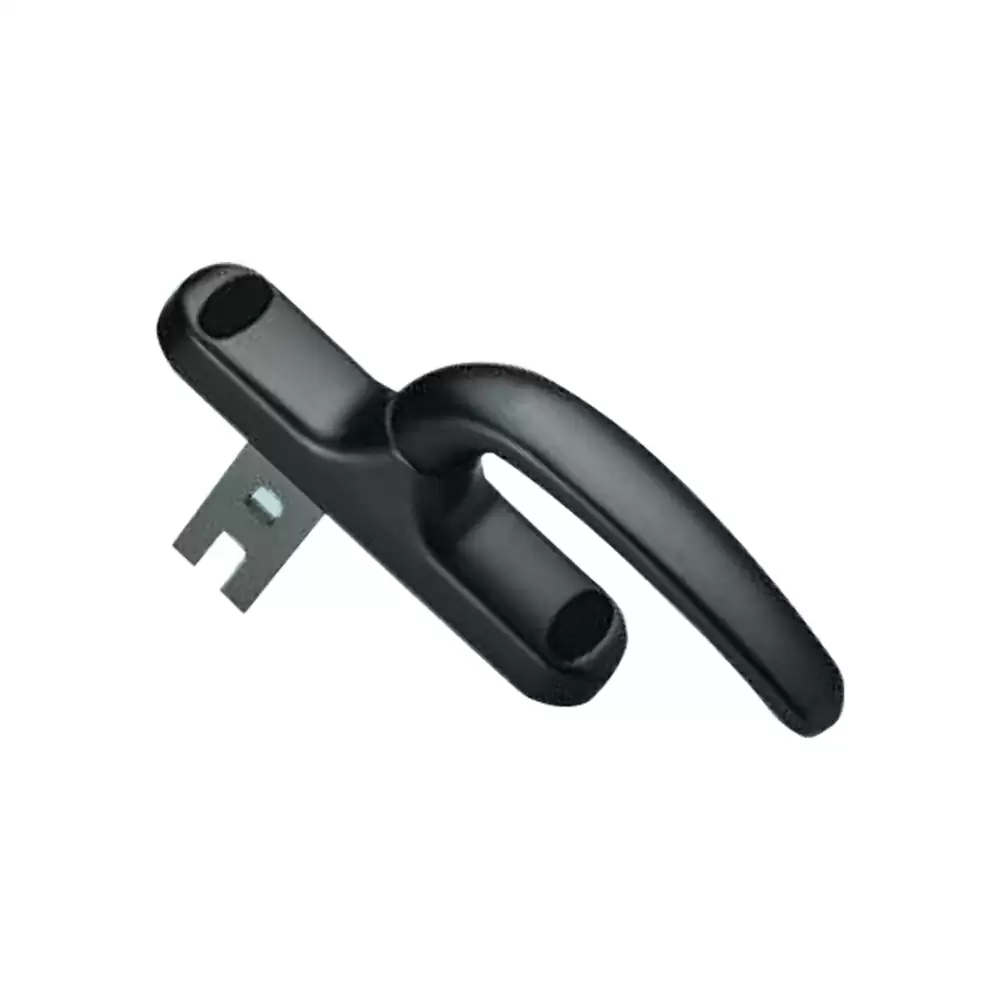 Pego HD 14 Cremone Single Fork Aluminium Window Handle - Black