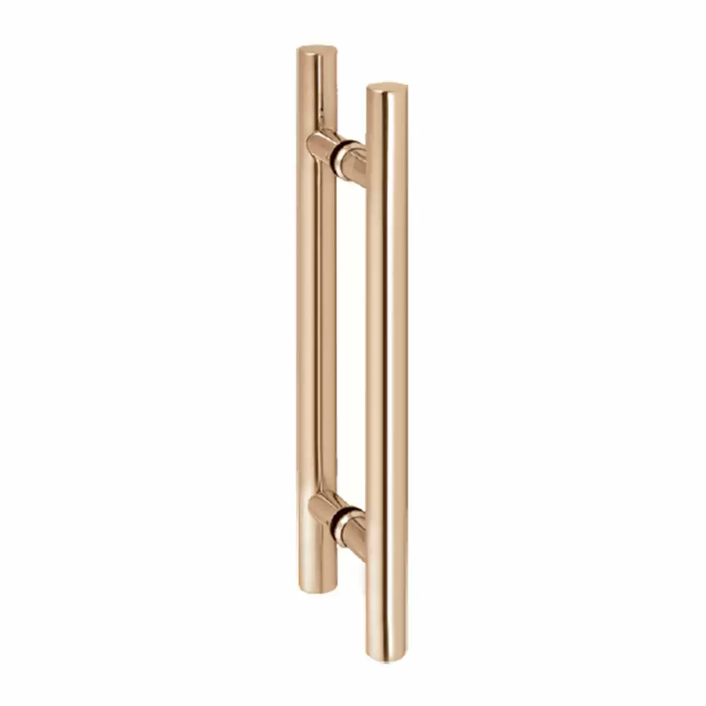 Taiton TGH-55SS 304 H-Type Glass Door Handle (32x600) mm - Rose Gold