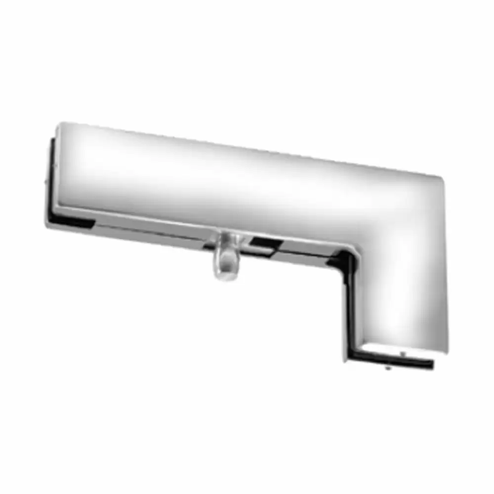 Taiton TPF-1 SS 304 Over Side Panel Connecting Patch Fitting with Pivot - Polished Stainless Steel