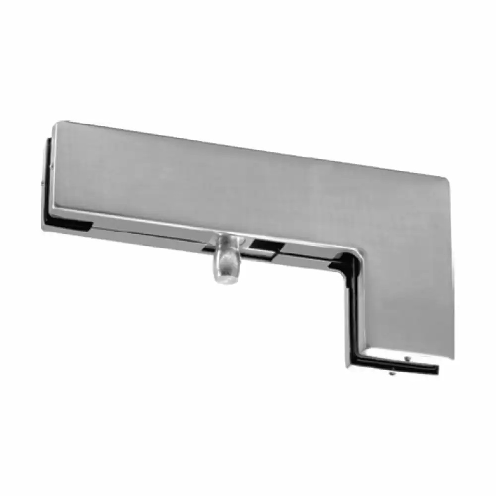 Taiton TPF-1 SS 304 Over Side Panel Connecting Patch Fitting with Pivot - Satin Stainless Steel