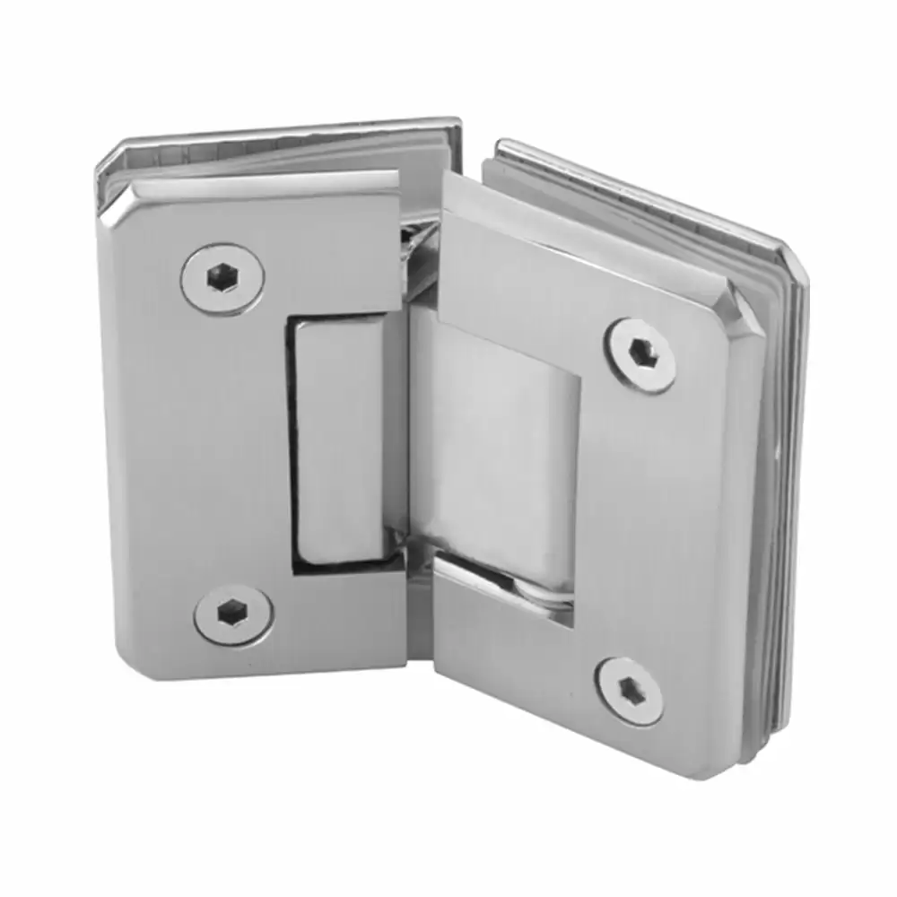 Taiton TSH-3 SS 304 Glass to Glass 135° Shower Hinges - Satin Stainless Steel