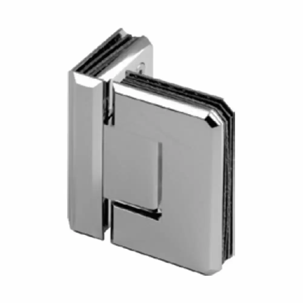 Taiton TSH-4 SS 304 Glass to Glass 90° Shower Hinges - Polished Stainless Steel