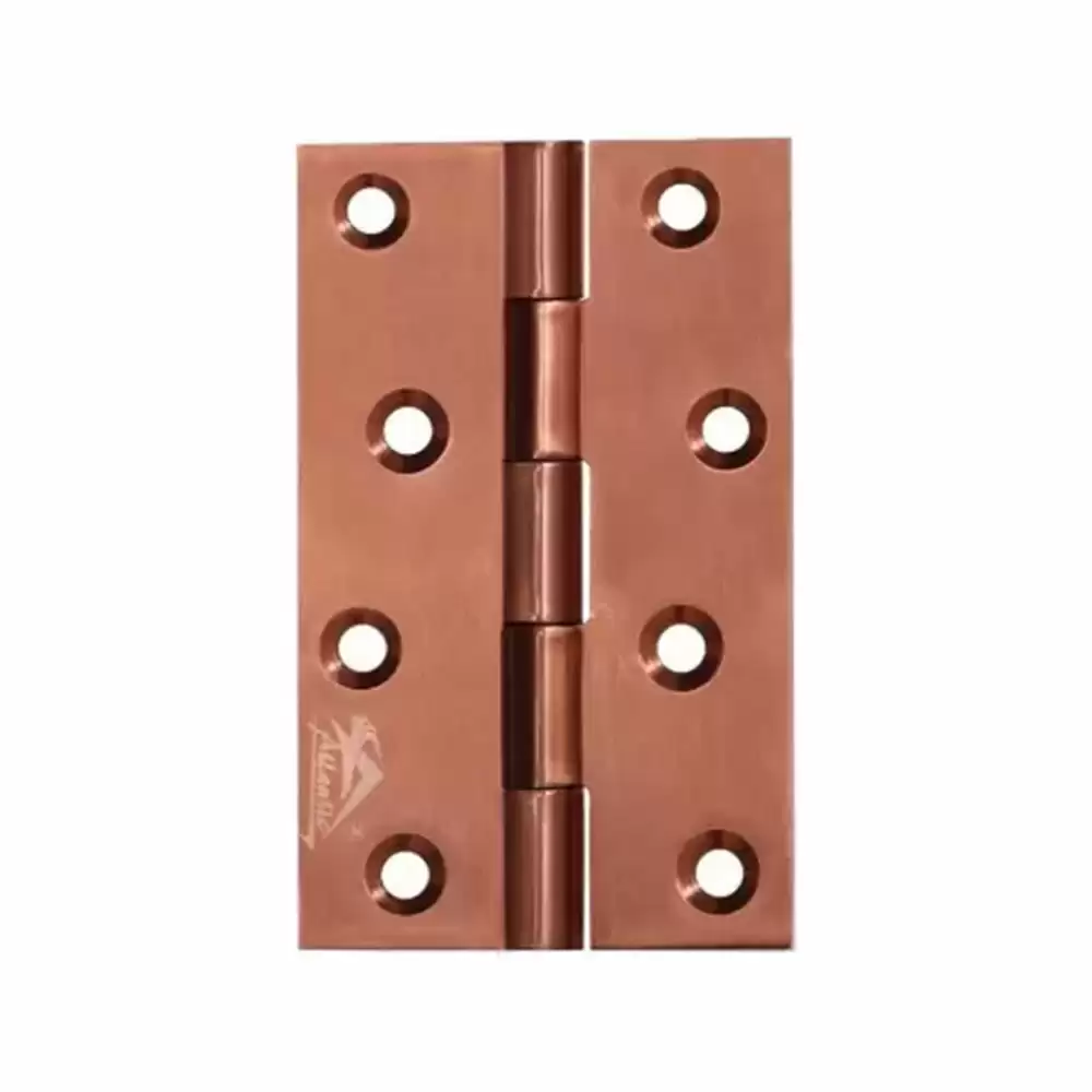 Atlantic Stainless Steel Butt Hinge 6 inch x 10 Gauge/3 mm Thickness - Rose Gold Finish