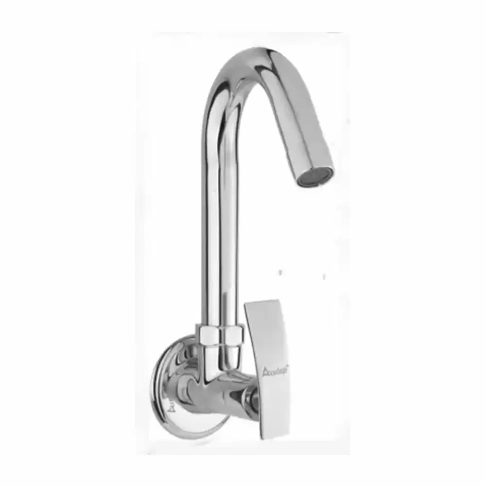 Acetap Aqua AQU-0681 Wall Mount Kitchen Sink Tap With Wall Flange - (Chrome Finish)